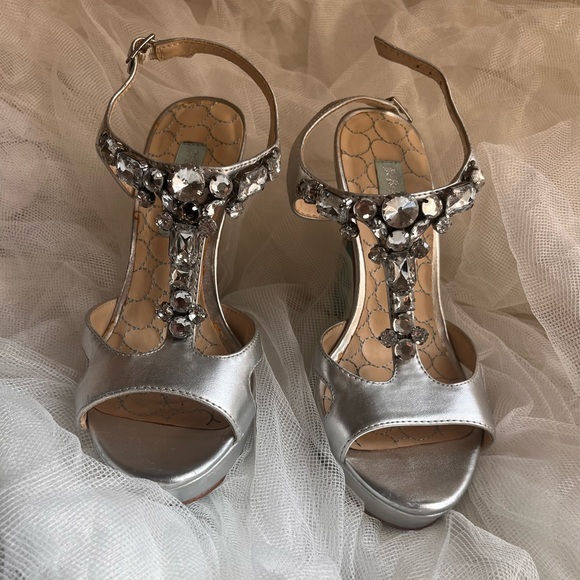 Rhinestone Heels Blue by Betsey Johnson - Picture 2 of 5